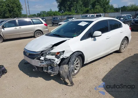 2012 Honda Civic Ex from USA, damaged, VIN 19XFB2F8XCE346727